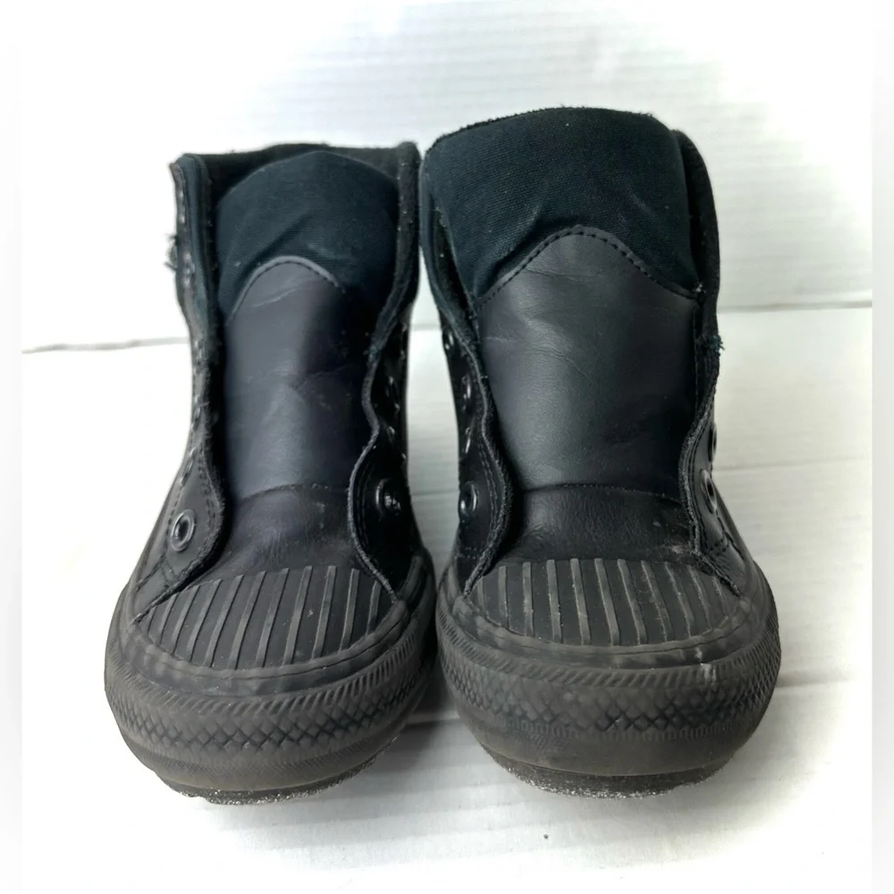 Converse Chuck Taylor All Star Berkshire Boot Hi Leather‎ Youth 2 Black A01783C
